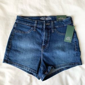 NWT, Wild Fable, high-waisted denim shorts